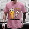 Men's T-Shirts Mens T Shirt Short Slve Tops Skeleton Enjoying FRIDAY Ts Men T-Shirt Black Ts Finally Friday for Br Lovers Male Clothes T240506