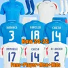Italys 24 25 Jersey de futebol Maglia Italia 2024 Copa do euro 2025 Camisa de futebol da equipe nacional Homem Kit Kit Set Full Set Italian 125th Anniversary Home Away Chiesa Barella