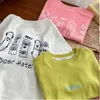 T-shirts T-shirt pour enfants 2024 Top à manches longues printemps / été adaptée aux enfants Cartoon Boy and Girl Shirts Toddler T-shirts Baby Clothingl2405