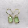 Charm Emerald Earrings Alloy Party Festival Ladies Glamour Drop Delivery Sieraden DHFI1