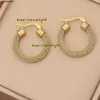 Designer aço inoxidável dourado colorido geométrico Mesh Pattern Hoop Brincos de luxo para mulheres Novas Trend Girls Exagerou Jewelry Gifts K2Wr