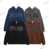 F426 Retro Hoodies Der neueste Modetrend Unisex Hoodie Hochqualität Langlange Tragen lässig Fashion Lose Longleved Clothes High Stree 731