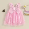 Девушка платья pudcoco детская детская принцесса платье Sparkle Heart Print Print