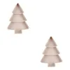 Borden plastic lichtgewicht en draagbare kerstboomvormige snack serveerlade gemakkelijk te reinigen veilig