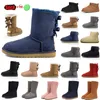 2024 Chaussures de créateurs de châtaignes classiques Ultra mini bottes Australie Taz Platform Ugglie Sheep Womens Boot Girl Girl Ug Casual Casual Cheap Fashion Mémoraire chaud Snowy Hiver