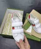 Nieuwe baby sneakers logo printing kinderschoenen maat 26-35 Hoogwaardige merkverpakking Buckle Riem Girls schoenen Designer Boys Shoes 24 May