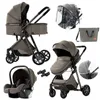 Strollers# Baby stroller Baby pram Baby cars 3 in 1 stroller Lightweight strollers Newborn baby carriage 3 in 1 four wheel strollers pram T240509