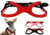 Mjukt mocka läder liten hundsele för valpar chihuahua Yorkie röd rosa svart ajusterbar bröst 10131803082