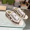 Designer schoenen Casual schoenen vrouwen 1977 Hoge brief hoogwaardige sneakers beige ebbenhouten canvas in elkaar grijpende g borduurwerk tennis luxe stof versieringen laarzen 35-41 5.8 05