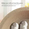 Cat Scrapers Toys for cats Round Oval Cat Scratcher Cat Bed Cat Scratching post Thickening Durable Corn Glue Decal Cardboard 240508