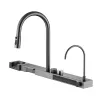 Truzzo di cucina in ottone multifunzione di lusso Design digitale intelligente Design integrato Design integrato Cold Hot Double Control Dink Faucet