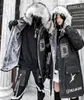 Nagri hiphop vinterrock kvinnor lång päls krage varm parka street stil överdimensionera par huva fleece jacka damer 2011186518364