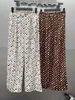 Damesbroeken Capris Designer Button-Down tailleband met rechte pijpenbroeken