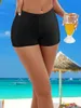 Dames shorts Solid Color Casual Swim High Stretch Slim Fit Beach Bottoms Swimwear Clothing