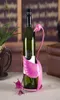 Flamingo Vin Rack Red Wine Bottle Strillder étagère en métal sculpture de vin de vin Home Decoration Rangement étagères Ornement Crafts Christm3828104