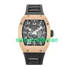 RM Luxury Watches Mechanical Watch Mills RM005 Automatic Rose Gold Men Strap Watch RM005 AE PG STXL