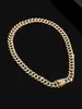 Correntes Hip Hop Miami Colar Chain Chain Rhinestones Iced Rap Shimmering Jewelry Gift for Men D240509