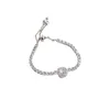 Gold Fashion Gift Bracelet Woman Jewelry Bangle Bracelets S Designer com elegante Chain Chain Inset Bargain 01Sl