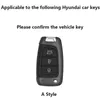 Ключ автомобиля Новый TPU Car Flip Key Cover Fob fob для Hyundai Solaris Elantra Tucson Kona I40 i30 i35 Genesis Santa Fe Azera Holder Shell T240509