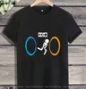 T-shirty męskie pół życia 2 Aperture Science Game Cotton Unisex T-shirt Hot Fashion Travel T-Shirt Męskie ubranie męskie HARAJUKU D240509