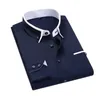 Camicie da uomo abito da uomo 8xl uomini Spring Autunno Business Shirt maschio Slip Slip Casici Casualmente Casha Long Hombre Abiti di alta qualità Tops Bianco Bianco D240427