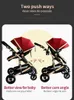 Wózki# Luksusowy wózek dziecięcy 3 w 1 przenośny podróż wózek z powozem dla niemowląt wózki aluminiowe wysokie krajobraz samochodowy dla noworodka T240510