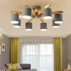 Kroonluchters woonkamer e27 kroonluchter keukenverlichting slaapkamer plafond villa indoor lampen houten kunstlamp fabriek groothandel