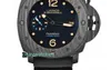Модные роскошные часы Penarrei Designer Summarine Series серия углеродного волокна Автоматические механические мужские часы 009002