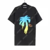 PALM PA 24SS Summer Rainbow Palm Letter Imprimée logo T-shirt Boyfriend Gift Office Hip Hop Unisex Unisexe Lovers à manches courtes Style TEES ANGELS 2213 NSSY