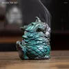 Tea Pets Chinese Kirin Model Fortune Decoration Table Incense Burner Pet Household Indoor Ceremony Zen Ceramic