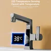 Robinets de cuisine affichage numérique de traction de tirage de capteur de température intelligente