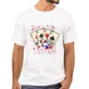 Men's T-Shirts THUB Newest Vitnage Card Ace Printed Men T-Shirt Fashion Game Casino T Shirts Short Slve Tshirts Boy T Y240509