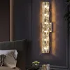 Lampade a parete Luxury Modern Nordic Crystal Regolabile Luce LED per la camera da pranzo Camera da letto Sallway Acciaio inossidabile