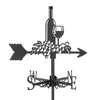 Dekoracje ogrodowe żelazne stoliki wiatryczne pomiar narzędzia scena gospodarstwa farmowe wiatry vane pogodowe dla ogrodzeń dachowych rzemiosło ozdoby
