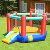 Bounce House Inflables Bouncer With Slide for Kids The Playhouse Theatre Outdoor Indoor Jumping Castle con Skower Pentagon Trampoline Trampoline Moonwalk Jumper