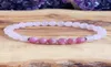 MG1234 6 mm aaa rose tourmaline bracelet Mala Bracelet Womens Self Love Handmade Rose Quartz bijoux5800578