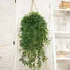 Decorative Flowers Artificial Leaf Vine Fake Long Tree Leaves Plants Green For Home Garden Wedding Rattan Indoor And Outdooor Hanging DIY