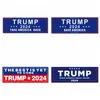 Trump -Autoaufkleber 7.6*22 cm Autoaufkleber US -Flaggen Aufkleber Keeping America Great 2024 Trump Fahrzeugaufkleber