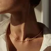 15 Stil Einfache Perlenperlenkette Halskette Kristallblatt Quasten Halskette für Frauen Mode Sex Schmuck Prom Accessoires Q06054435845