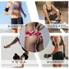 Aktiv shorts Sexig Yoga Women Sport Wear Fitness Kvinna Push Up Gym Clothing Camouflage Elastic Byxor