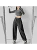 Damesbroeken capris houzhou kpop y2k baggy jogger jogger jogger dames hippie strtwear oversize sportbroek casual massieve broek broek Harajuku y240509