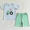 Clothing Sets Boutique Summer Boys Clothing Fish Embroidery Toddler Baby Boy Clothes Set Fashion Kids Clothing Cute Boys Outfits Wholesale New T240509