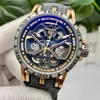 Designer Luxury Watches for Mens Mechanical Automatic Roge King Racing Golden Bull Watch Rddbex0750