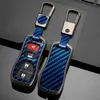 Car Key Zinc Alloy Carbon Fiber Car Key Case Shell For Nissan Armada Frontier Murano Pathfinder Quest Titan Xterra Infiniti 3 4 Buttons T240509