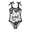 女性用水着2024二枚スーツ水着クロスベリープリントバックレスバッグヒップロングスカートビーチ入浴