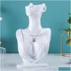 Mannequin Top verkopen LMS 3 Size Resin Medium zijportretmodel oorbellen ketting sieraden display Stand Sterk Sterkops Drop levering packagi dhlme