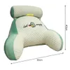 Pillow de leitura de repouso com suporte de braço de suporte de cartoon impressão de backrest sofá de backrest de carrinhos de backrest 240506