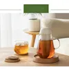 2023 Hochtemperaturbeständiges Glas Kochblüte Blumen -Teekannen einweichen Teekannen Haushaltstee Wasser Trennung Schwarz Tee Maker