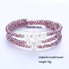 Bruiloft armbanden mode uitbreidbare kristal parelarmband voor vrouwen boho handgemaakte kraal stretch multi-layer armbanden armbanden bruiloft sieraden