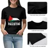 Dames T-shirt Palestijnse hartvlag Dames Gedrukt T-shirt Grafisch shirt Casual korte slaafd Womens T-shirtgrootte S-4XL T240508